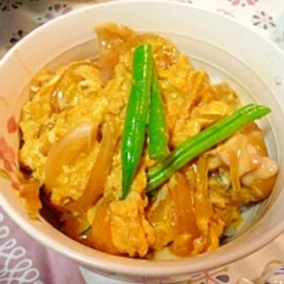 めんつゆで親子丼